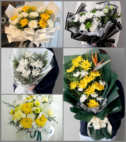 福建漳州平和县大溪镇山布村白事花束代送